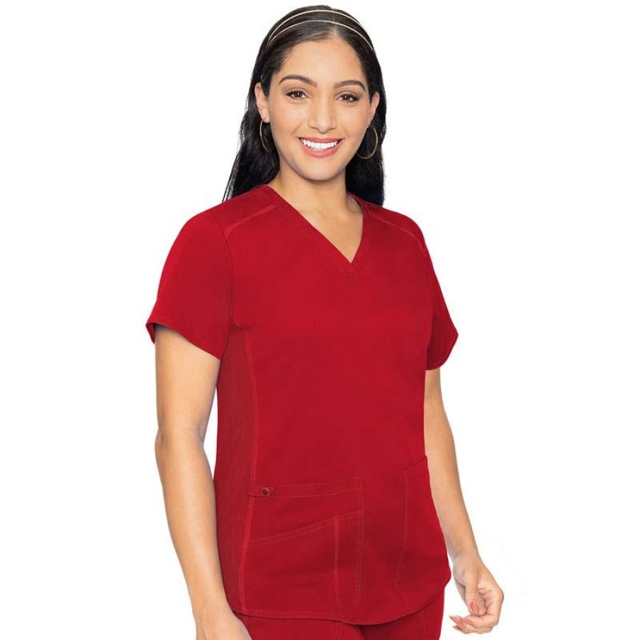 Healthcare Med Couture Touch Scrub Tops | Med Couture Touch Women'S V-Neck Shirttail Scrub Top