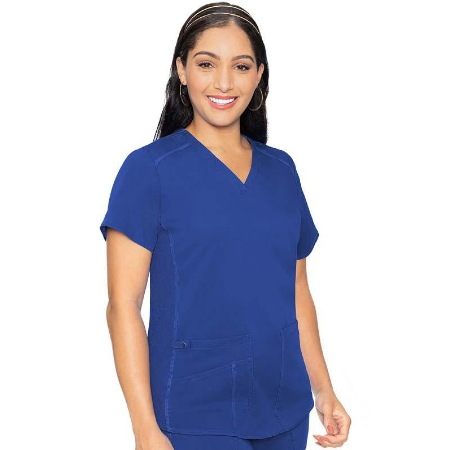 Healthcare Med Couture Touch Scrub Tops | Med Couture Touch Women'S V-Neck Shirttail Scrub Top