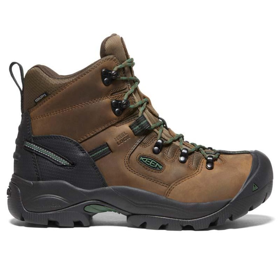 Footwear KEEN Utility Non-Slip Boots | Keen Utility Men'S 6" Pittsburgh Energy Waterproof Carbon-Fiber Toe Hiker Cascade Brown/Greener Pastures