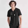 Healthcare Grey's Anatomy Evolve Scrub Tops | Grey'S Anatomy Evolve Men'S V-Neck Journey Scrub Top