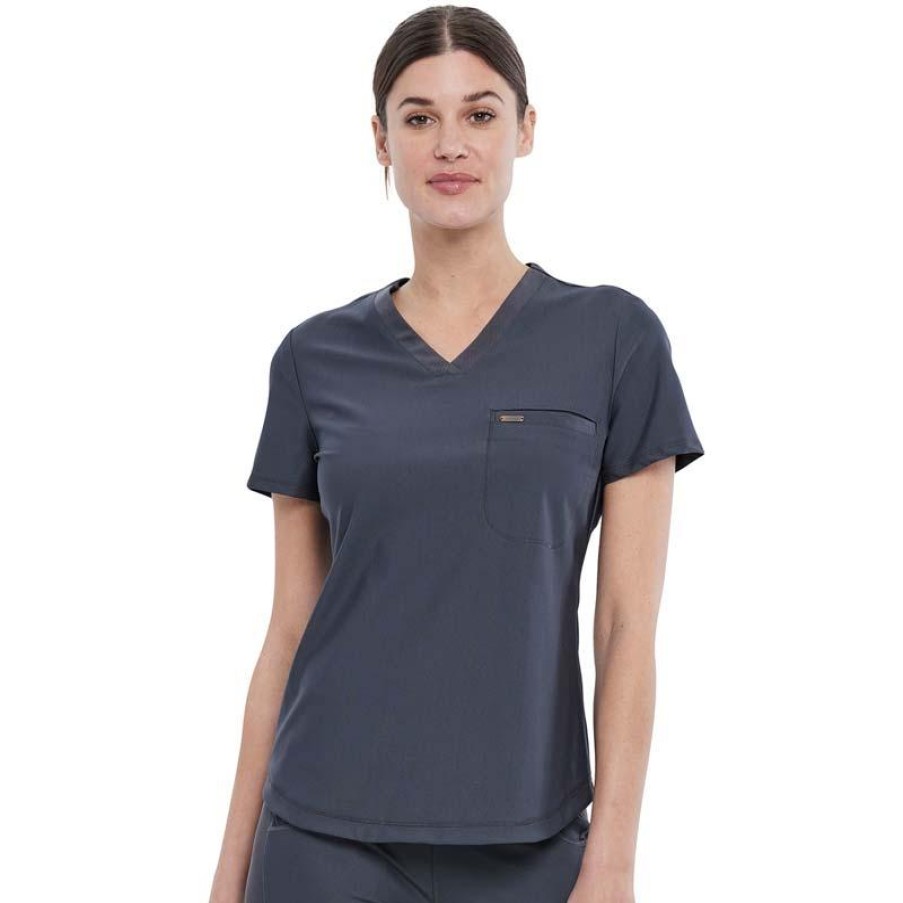 Healthcare Form by Cherokee Scrub Tops | Form By Cherokee Women'S Tuckable V-Neck Scrub Top