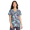 Healthcare Cherokee Scrub Tops | Cherokee Women'S Print Scrub Top Herd That