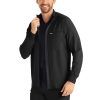 Healthcare Landau Forward Lab Coats & Jackets | Landau Forward Men'S Mock Neck Zip Up Scrub Jacket