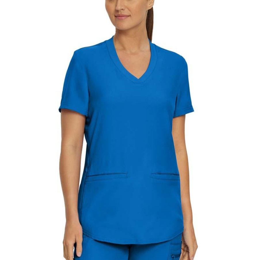 Healthcare Landau Forward Scrub Tops | Landau Forward Women'S Free Motion V-Neck Scrub Top