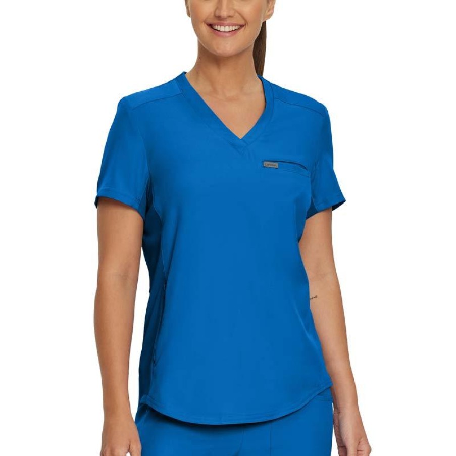 Healthcare Landau Forward Scrub Tops | Landau Forward Women'S Free Form V-Neck Scrub Top