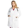 Healthcare Healing Hands Lab Coats & Jackets | Healing Hands Women'S Faye 38" Full Length Labcoat White