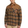 Outerwear Wolverine Jackets | Wolverine Men'S Marshall Ll Sherpa Lined Flannel Zip Shirt-Jac