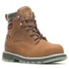 Footwear Wolverine Steel Toe | Wolverine Men'S 6" Floorhand Lx Waterproof Steel Toe Work Boots Sudan Brown