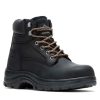 Footwear Wolverine Steel Toe | Wolverine Women'S 6" Carlsbad Waterproof Steel Toe Work Boot Black