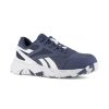 Footwear Reebok Non-Slip Shoes | Reebok Work Men'S Nanoflex Tr Work Composite Toe Sd Athletic Work Shoe Navy/Light Gray