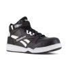 Footwear Reebok Non-Slip Shoes | Reebok Work Men'S Bb4500 Work Composite Toe High Top Sneaker Black / White