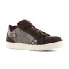 Footwear Volcom Athletic | Volcom Men'S Stone Op Art Composite Toe Skate Work Shoe Dark Brown/Khaki