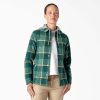 Outerwear Dickies Jackets | Dickies Women'S Flannel Hooded Shirt Jacket