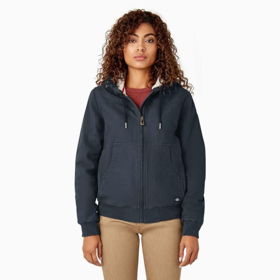 Outerwear Dickies Jackets | Dickies Women'S Sherpa Lined Duck Jacket