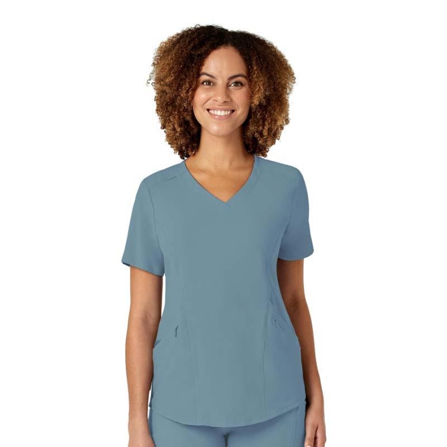 Healthcare WonderWink RENEW Scrub Tops | Wonderwink Renew Women'S Eco Friendly V-Neck Scrub Top