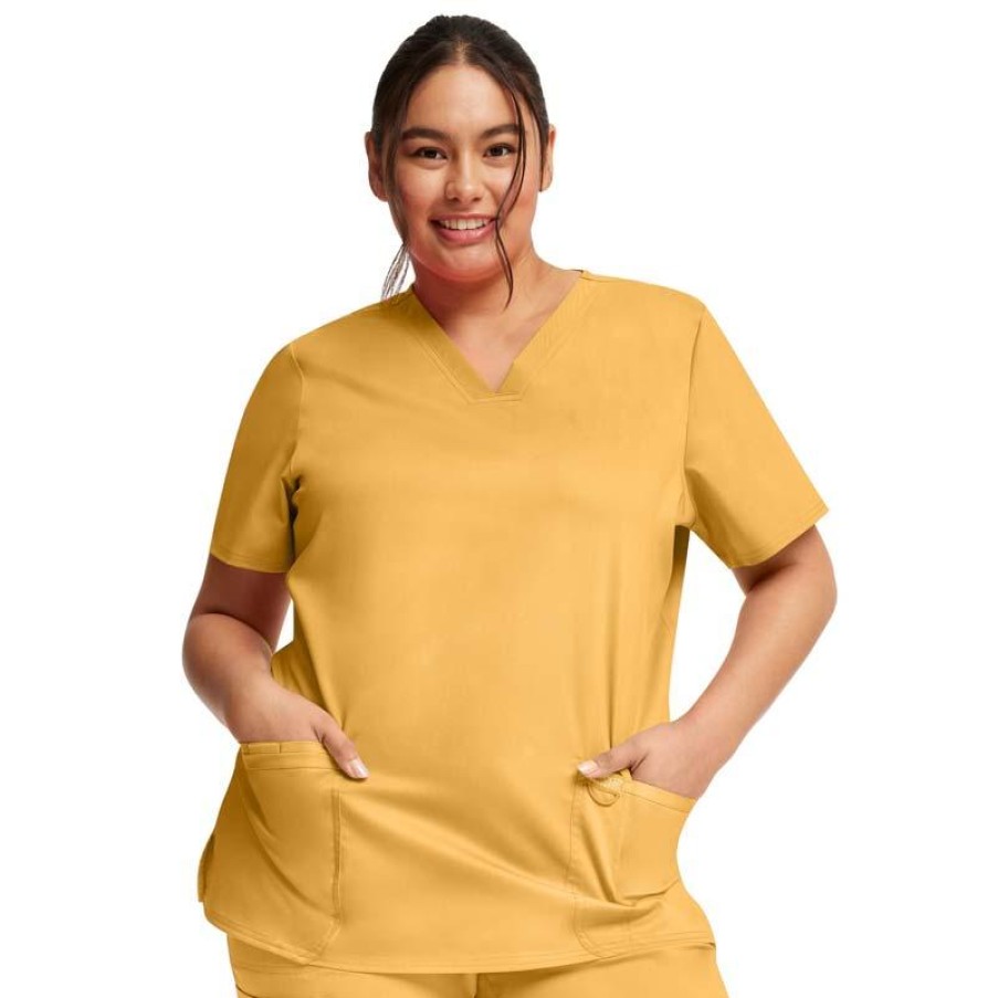 Healthcare Cherokee WW Revolution Scrub Tops | Cherokee Workwear Revolution Women'S V-Neck Scrub Top