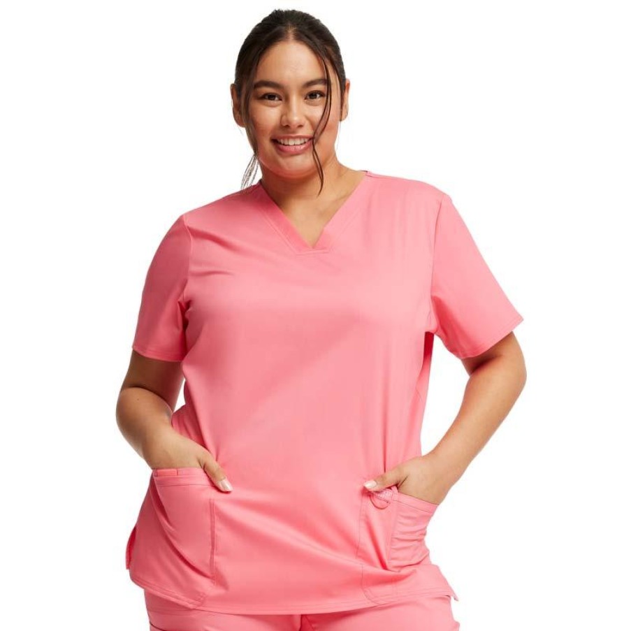 Healthcare Cherokee WW Revolution Scrub Tops | Cherokee Workwear Revolution Women'S V-Neck Scrub Top