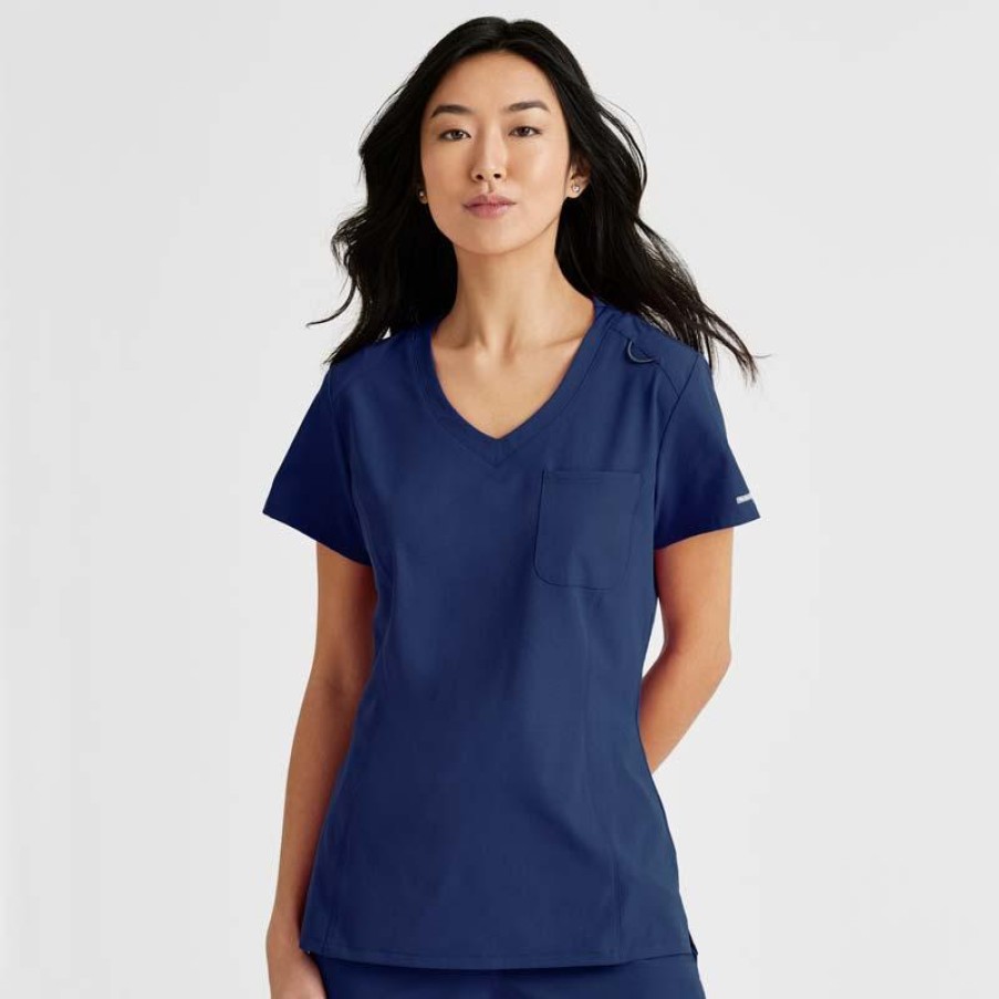 Healthcare Skechers by Barco Scrub Tops | Skechers By Barco Women'S Dignity Tuck-In Scrub Top