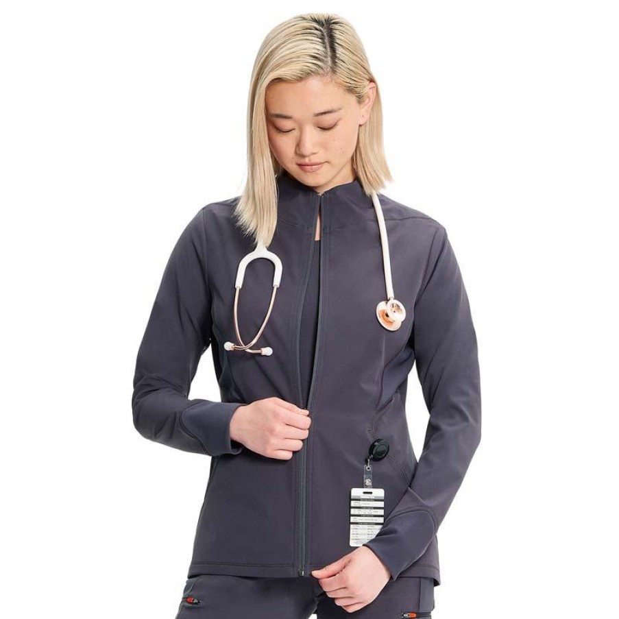 Healthcare Infinity GNR8 Lab Coats & Jackets | Infinity Gnr8 Women'S Zip Front Scrub Jacket