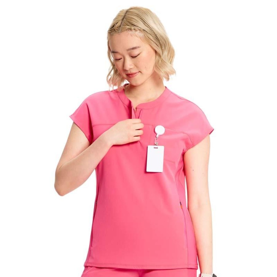 Healthcare Infinity GNR8 Scrub Tops | Infinity Gnr8 Women'S Henley Scrub Top