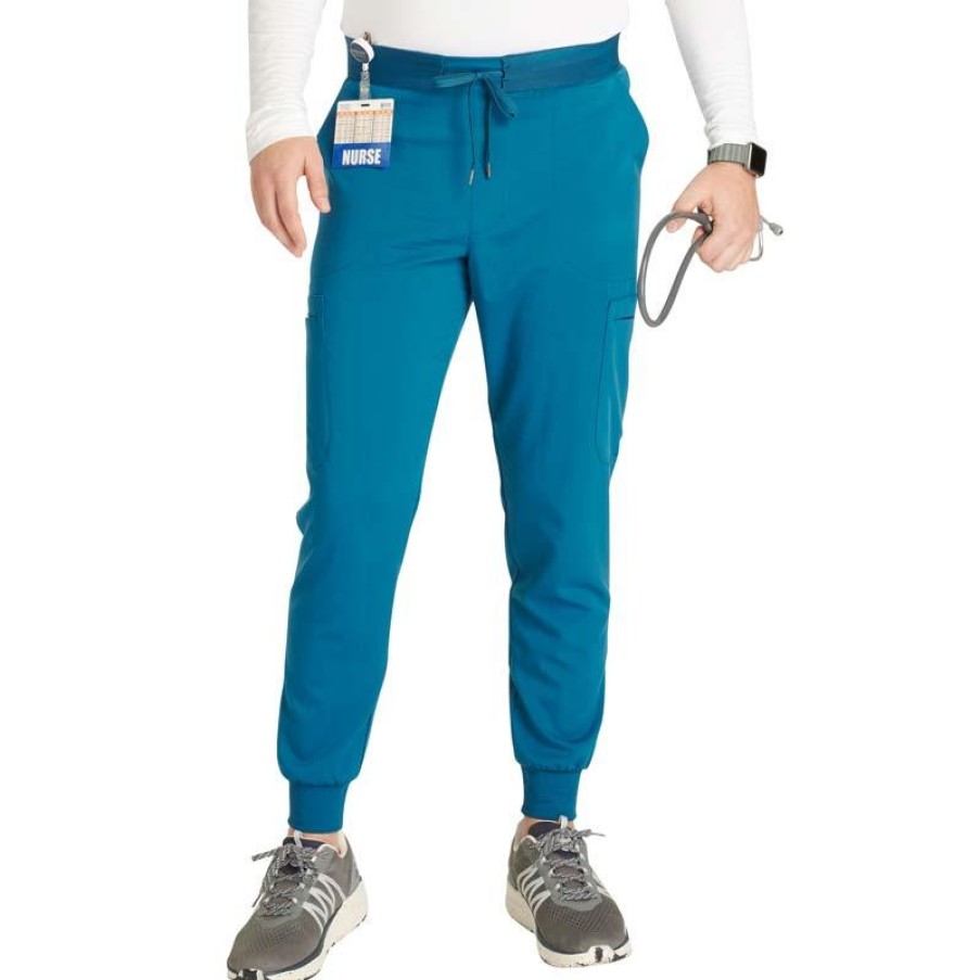 Healthcare Cherokee Atmos Scrub Pants | Cherokee Atmos Men'S Cargo Jogger Scrub Pant