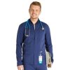 Healthcare Cherokee Atmos Lab Coats & Jackets | Cherokee Atmos Men'S Zip Front Scrub Jacket