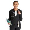 Healthcare Cherokee Atmos Lab Coats & Jackets | Cherokee Atmos Women'S Zip Front Scrub Jacket